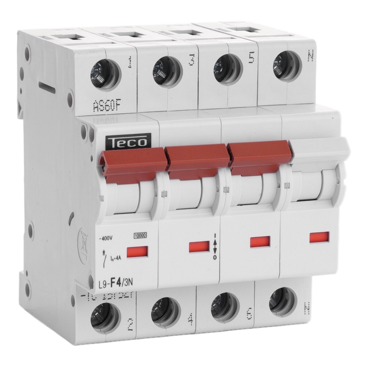 Disjoncteur Teco 3N 4A Courbe F NBN C 61142