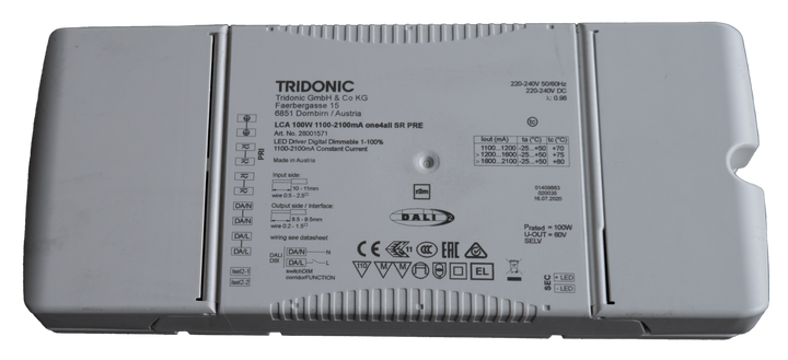 Tridonic Driver  LCA 100W DALI 1.1-2.1A 60V