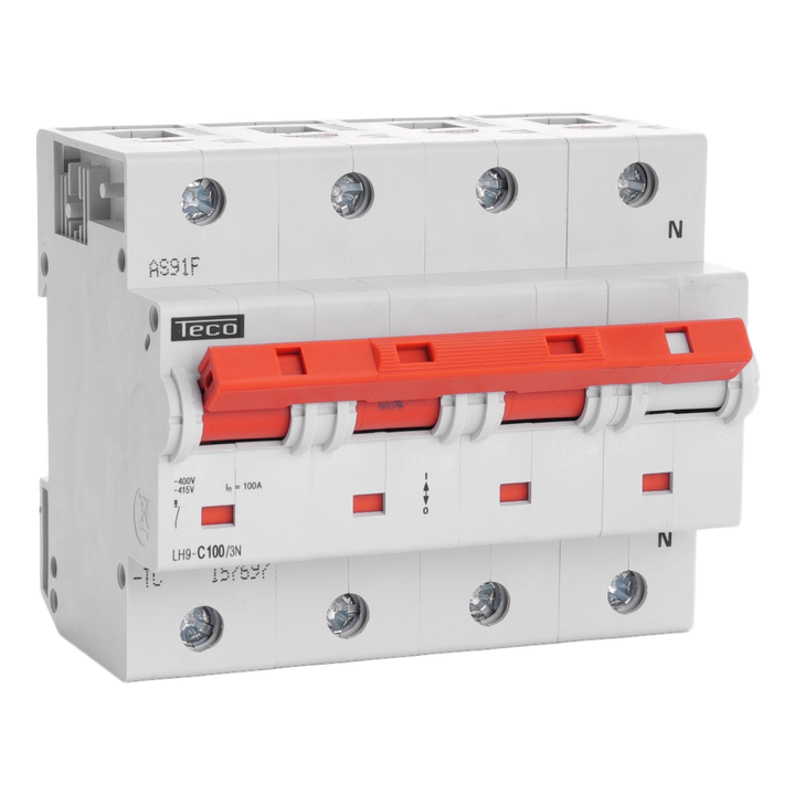 Sicherungsautomat Teco 3N 100A 20kA Kurve C