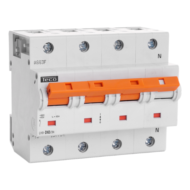 Sicherungsautomat Teco 3N 63A 25kA Kurve D