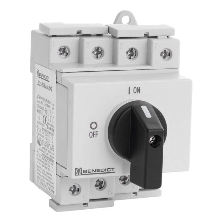 Interrupteur modulaire DC 2+2 pôles 600Vdc 39A