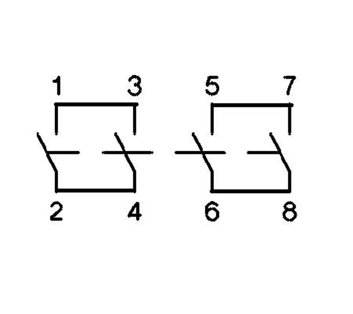 Schienenmodulschalter 2P+2 1000V DC 32A