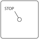 Stopknop met automatische terugkeer rechts-links (4 schroeve