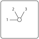 Commutateur modulaire 3 positions sans pos. 0