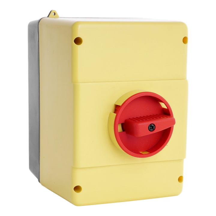 Enclosure for surface mounting red/yellow
