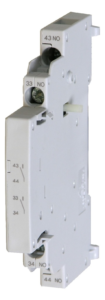 Hilfskontaktblock seitlich M4 2Ö. 10A