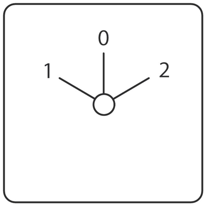 Changeover switch 3-pole