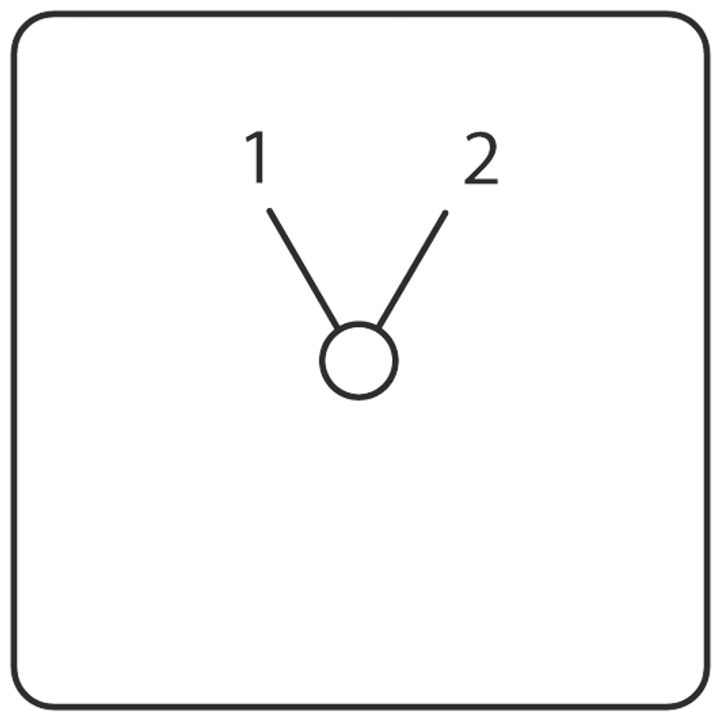 Changeover switch 3-pole without off