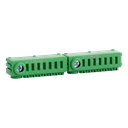 Erdungsklemme grün ohne Schrauben Conexbox 2x25 + 14x4mm²