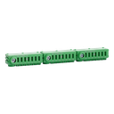 Erdungsklemme grün ohne Schrauben Conexbox 3x25 + 21x4mm²