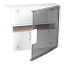 Conexbox IP40 Anschlusskasten 1 Reihe 20 Module Tür Transp.