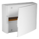 Conexbox IP40 Anschlusskasten 1 Reihe 20 Module Tür Weiß