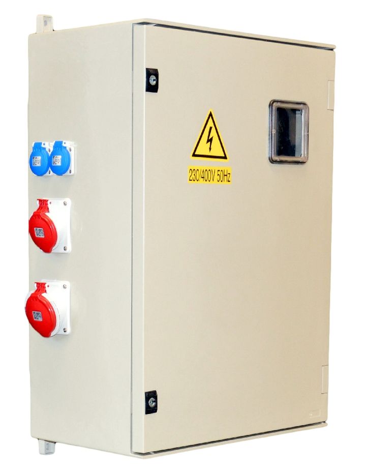 Werfkast MIRKO Light 32A + aansluitmod. 25x60 + netkeuze