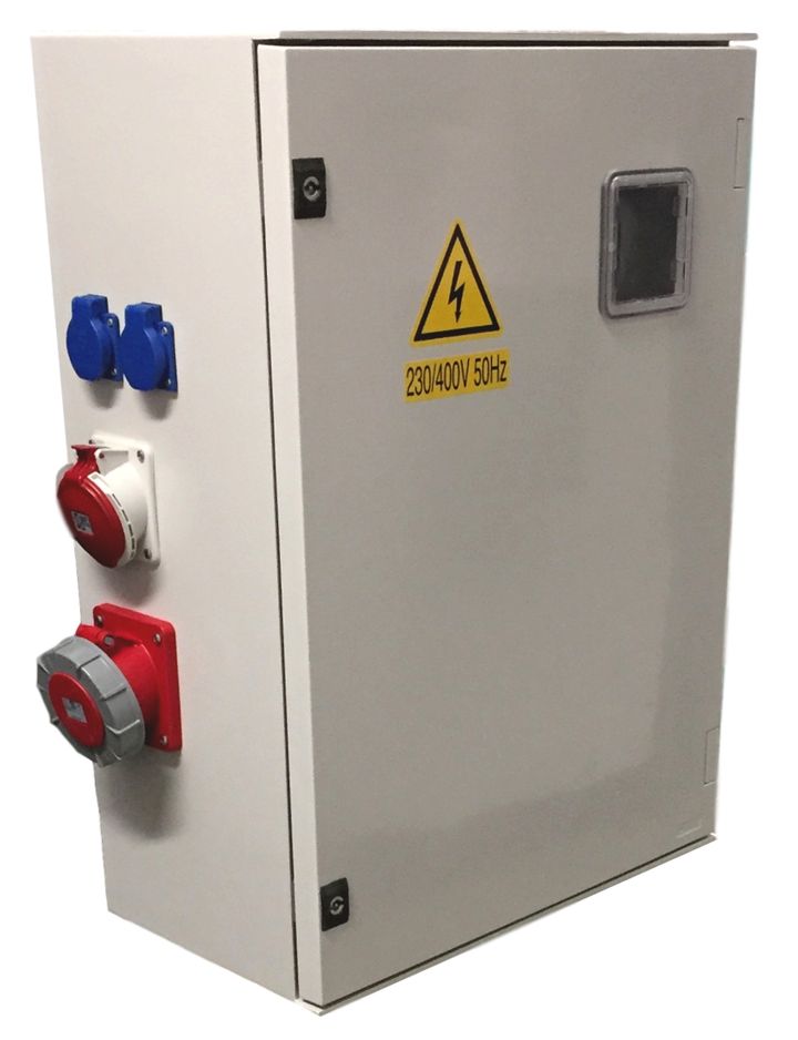 Werfkast MIRKO Light 63A + aansluitmod. 25x60 + netkeuze