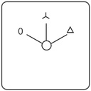 Commutateur étoile-triangle sous boîtier