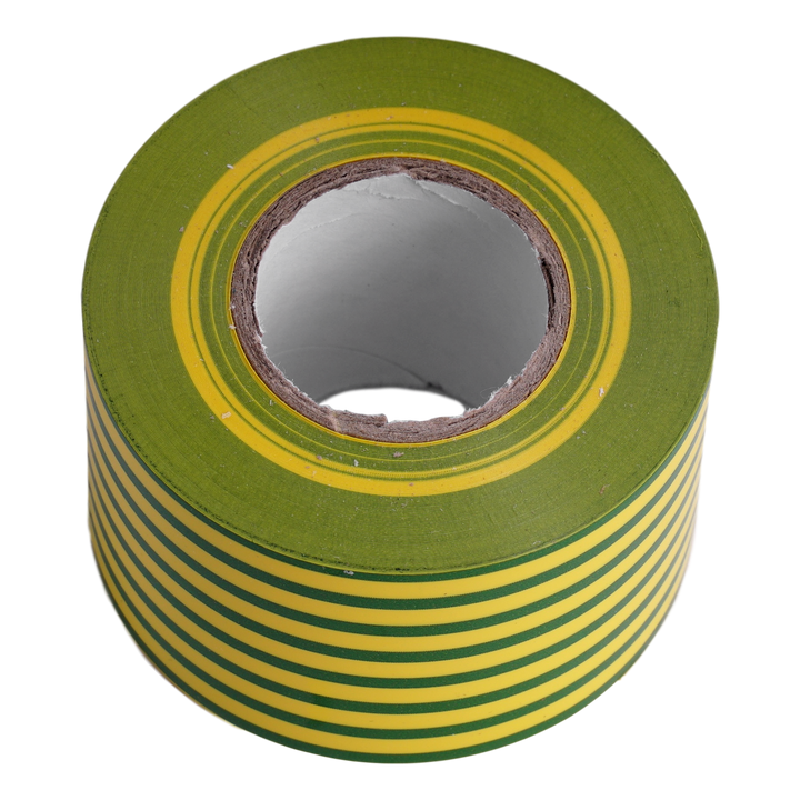 Ruban isolant Autoext. Teco 50mm x 0.18mm x 20m VERT-JAUNE