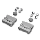 Cubo O/C/P/W  Scharnier mit Stopfen 40 x 50 x 16,5 (2 Stück)
