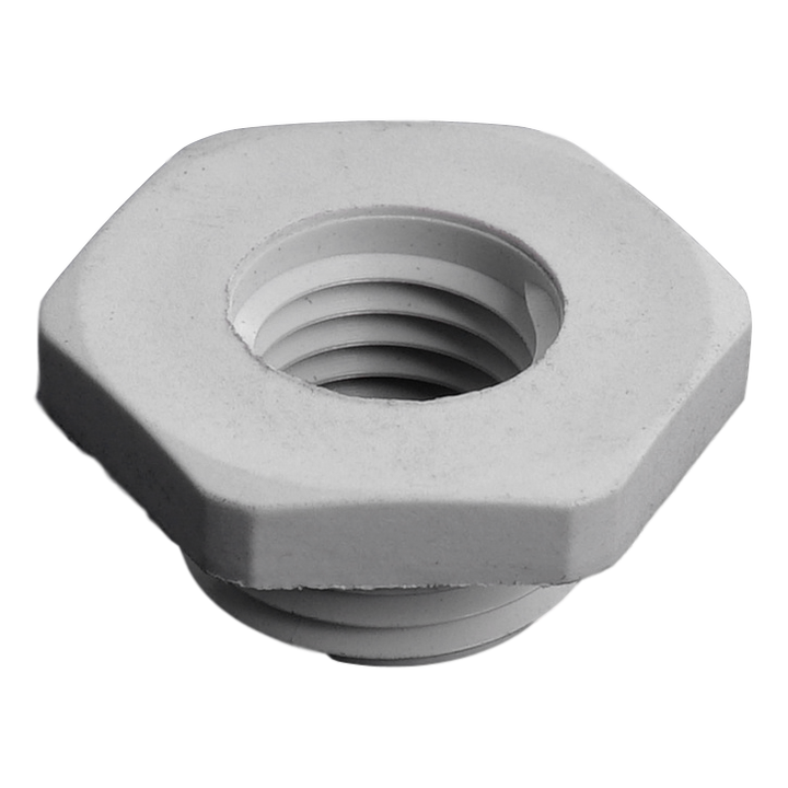 Kunststof reductie schroefdraad: 16mm-12mm