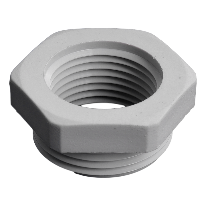 Kunststof reductie schroefdraad: 25mm-20mm