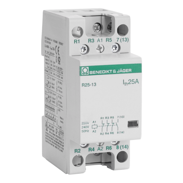 Modularschalter B&J 1S. + 3Ö. 25A 230V