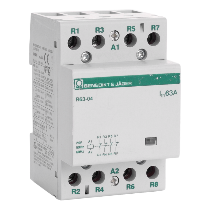 Modulaire contactor AC 4-polig 40-63A