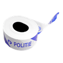 Ruban de balisage  80x500 Bl/Bc 'POLITIE' + logo