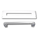 Schienenset DIN 168 Mod. mit Metallabdeckung 150mm