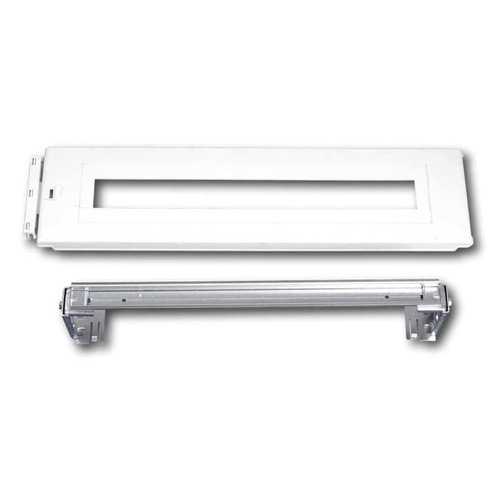 DIN-rail kit  192 mod. met kunststof afdekpl. 150mm