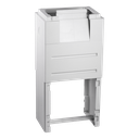 Socle DIN 00 avec trappe pour passage de câbles