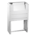 Socle DIN 0 avec trappe pour passage de câbles