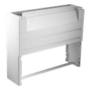 Socle DIN 2 avec trappe pour passage de câbles