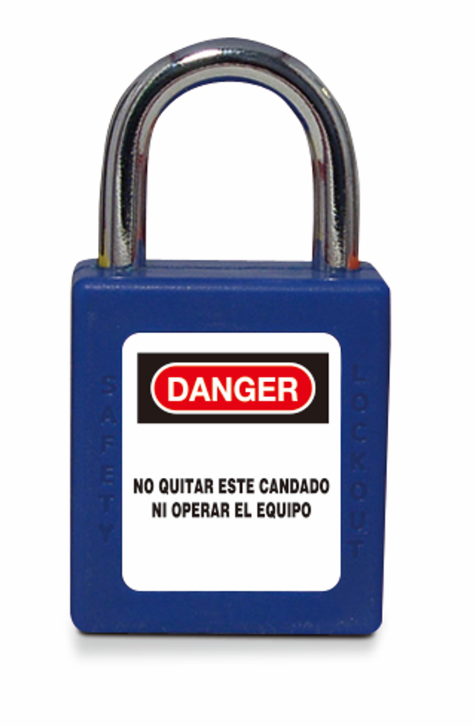 Cadenas de sécurité ABS bleu