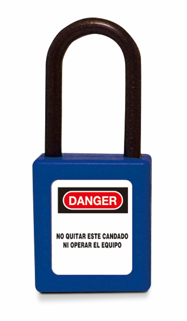 Cadenas de sécurité en composite bleu