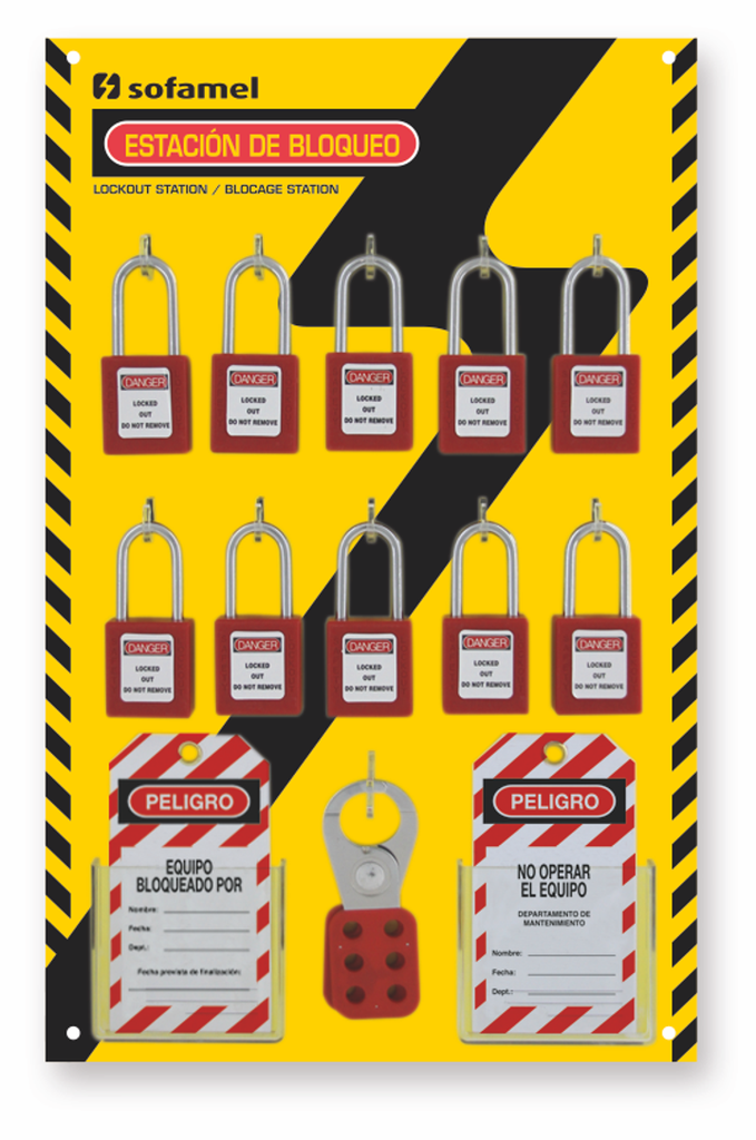 Lockout station - empty 486x300mm