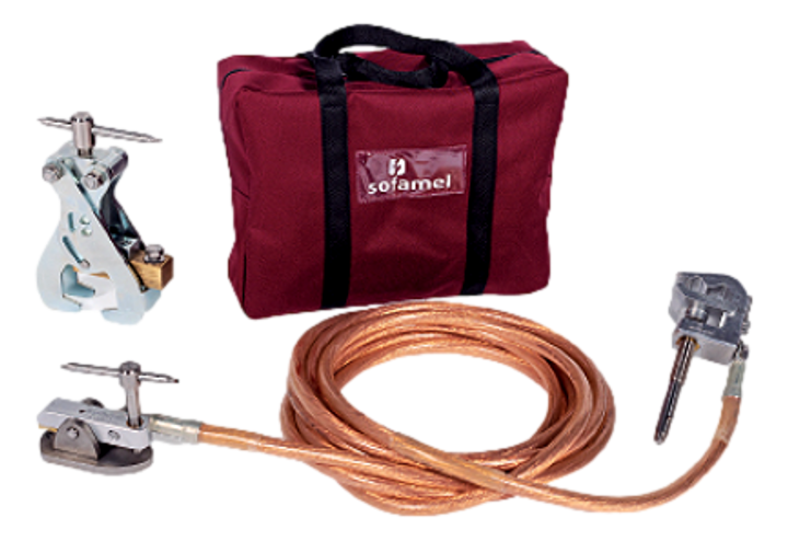 Earthing equipment for railway catenaries