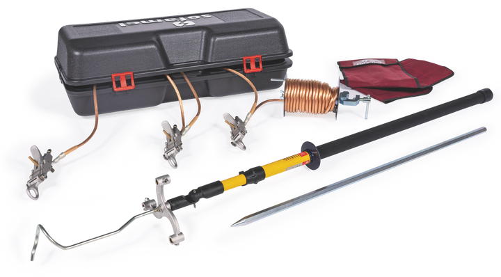 Earthing equipment for MV overhead lines 4KA/1s