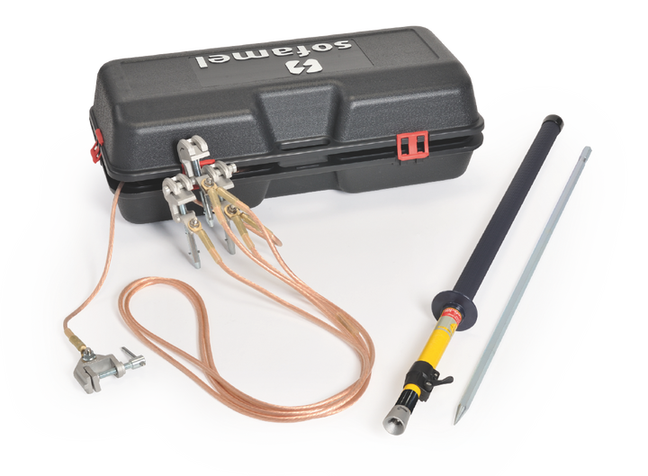 Earthing equipment for MV overhead lines 4KA/1s