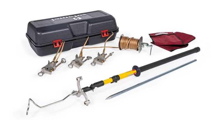 Earthing equipment for MV overhead lines 9KA/1s