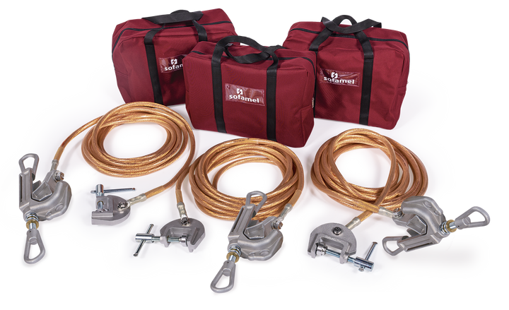 Earthing equipment for HV overhead lines 19KA/1s