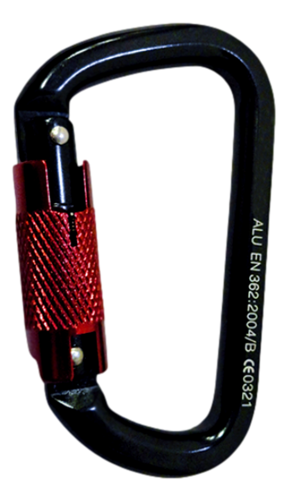 Asymmetrischer Karabinerhaken aus Aluminium