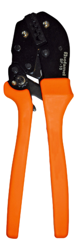 Pince à sertir cliquet pour embouts de fil 0,75 à 10mm²