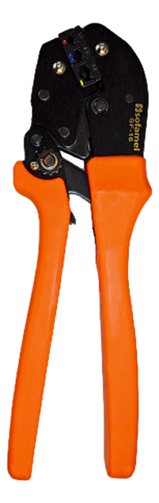 Pince à sertir cliquet pour cosses faston 1,5 à 6mm²