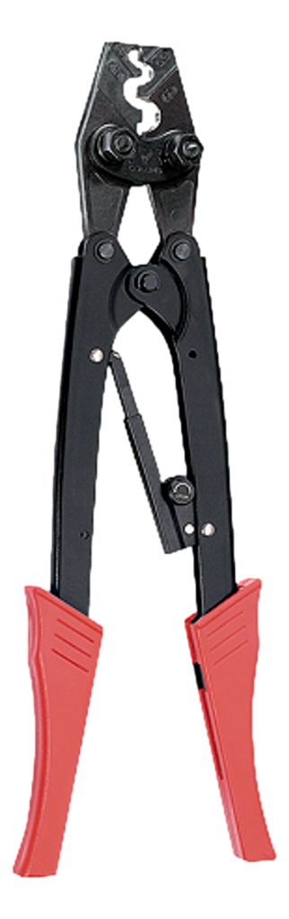 Deep punching plier for cable lugs 6-25mm²