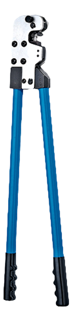 Deep punching plier for cable lugs 16-95mm²