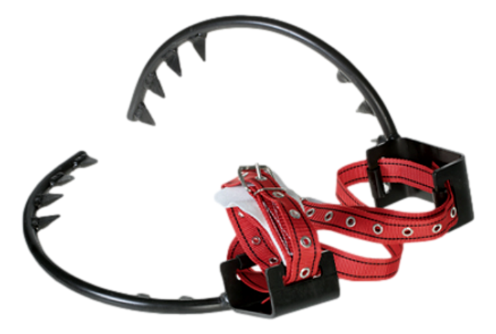 Climbing irons for circular wooden poles 85-265mm