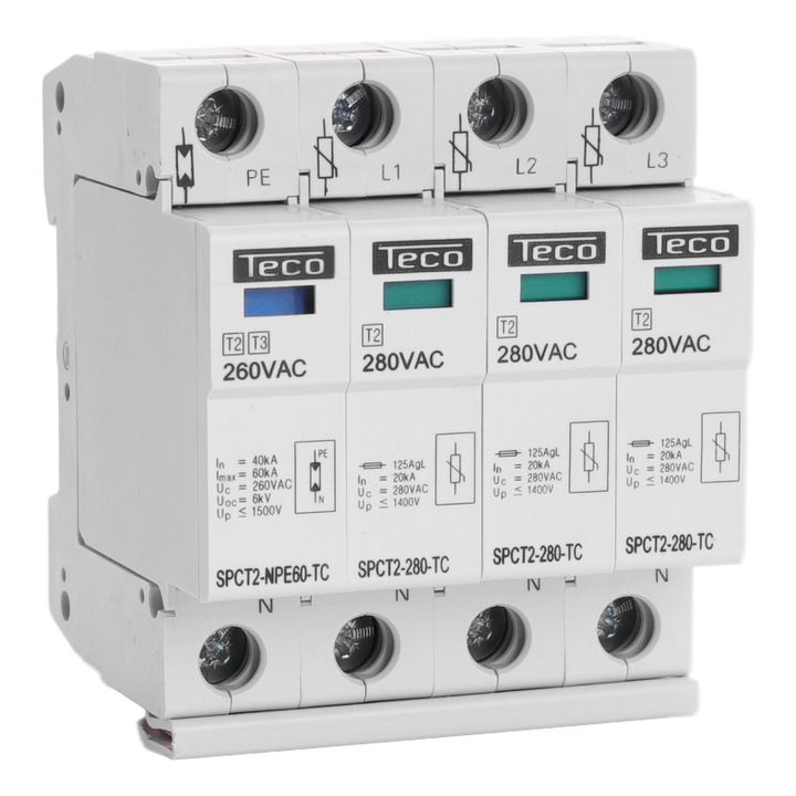 Type 2 parafoudre Teco 3p+N 280V