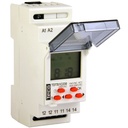 Teco digitale Zeitschaltuhr mit Wochenprogramm 1w 16A 230V ausw. Bat.