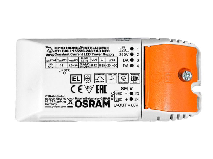 Treiber OSRAM DALI  500mA TECO KUANA S (1 Stck.) Zugentlast.