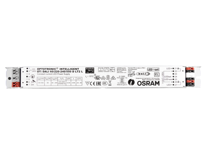 DALI Driver OSRAM 500mA TECO KUANA S (4 st) geen trekontlast