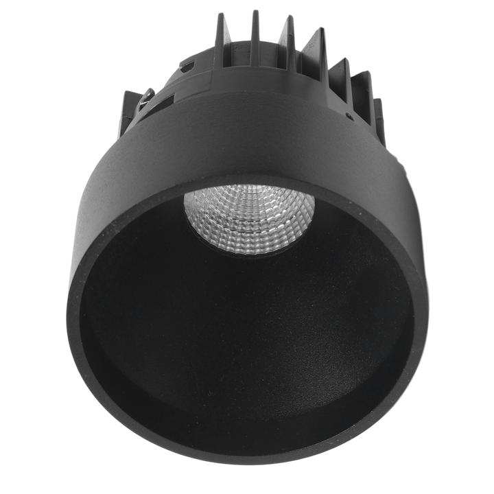 TECO KUANA S Halbeinbau LED 9W 2700K IP54 Schwarz Ohne tr.